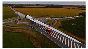 Longest turbine blade transport